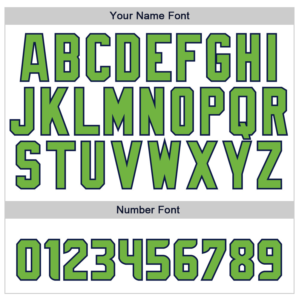 Custom Gray Neon Green-Navy Authentic Baseball Jersey view 5
