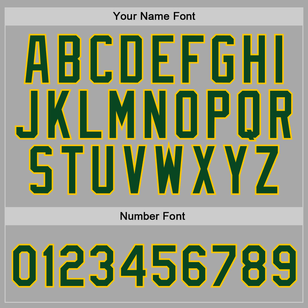 Custom Stitched Gray Green-Gold Sports Pullover Sweatshirt Hoodie view 5