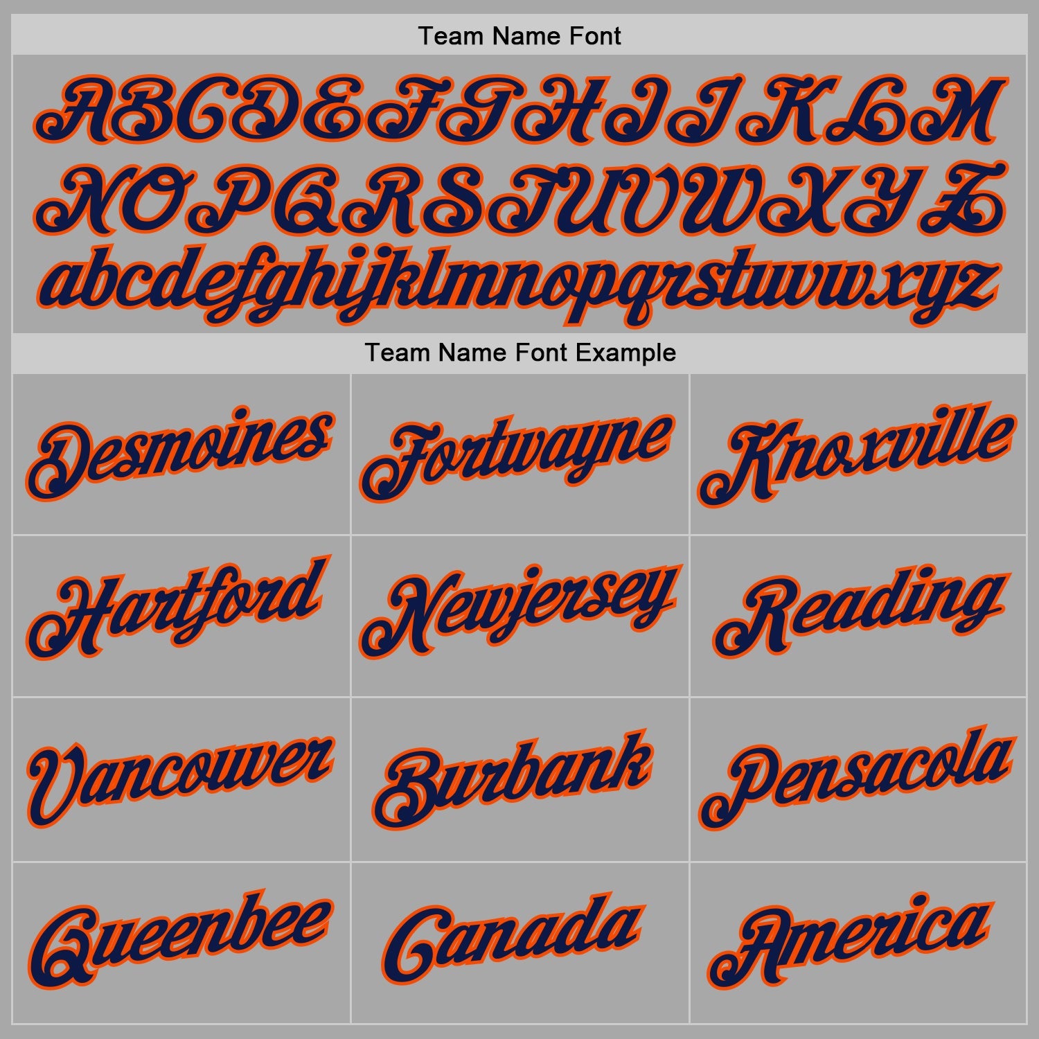 Custom Stitched Gray Navy-Orange Sports Pullover Sweatshirt Hoodie view 6