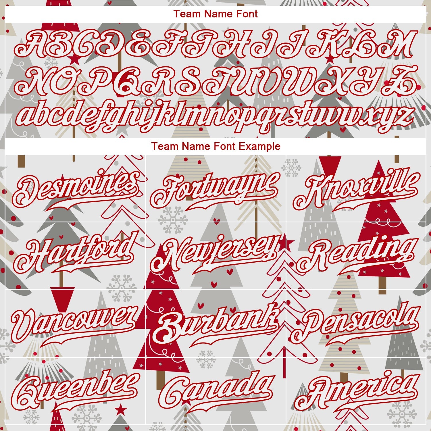 Custom Gray White-Red Christmas 3D Authentic Baseball Jersey view 4