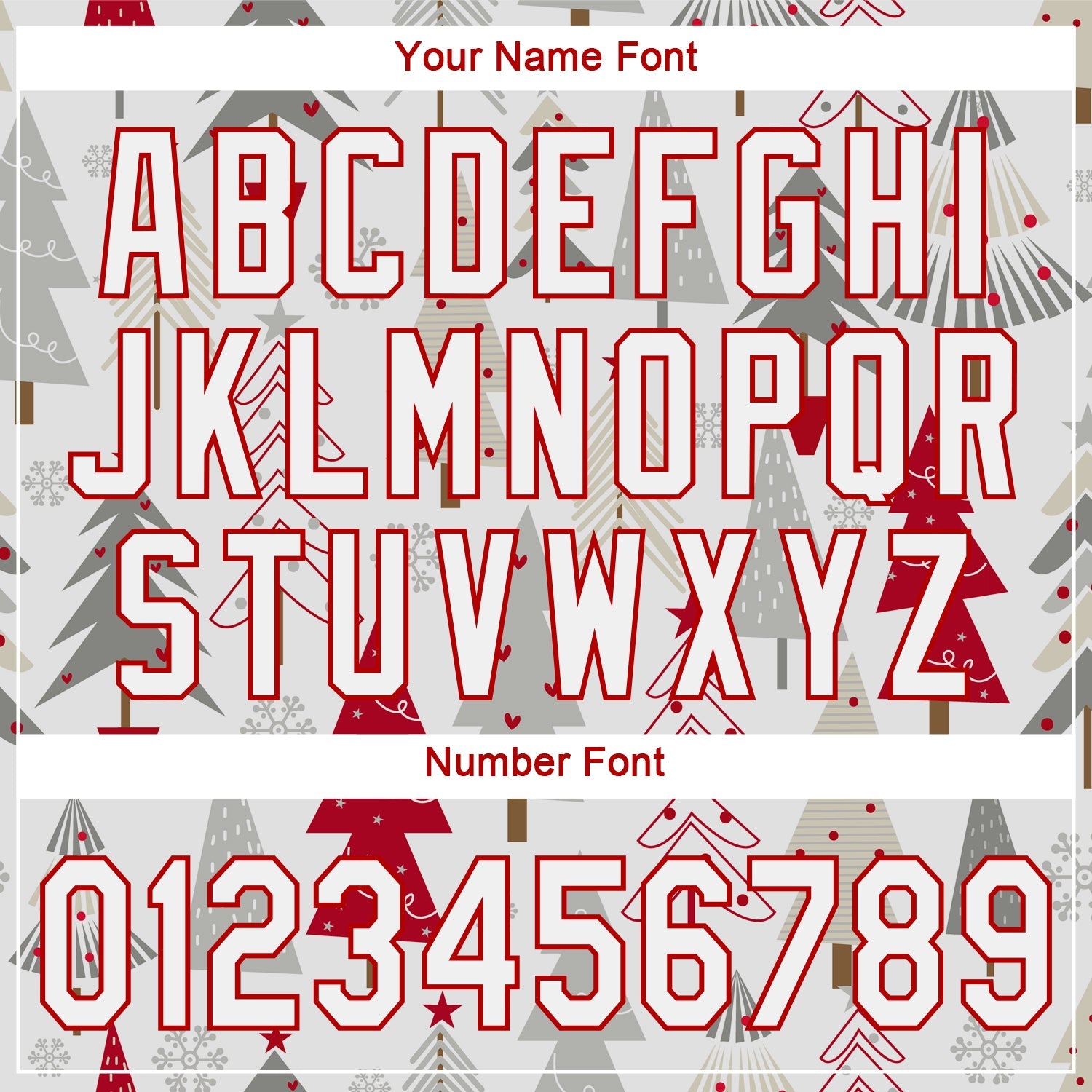 Custom Gray White-Red Christmas 3D Authentic Baseball Jersey view 5
