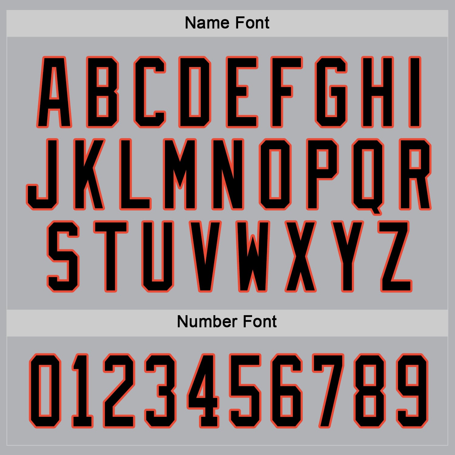Custom Gray Black-Orange Hockey Jersey view 3