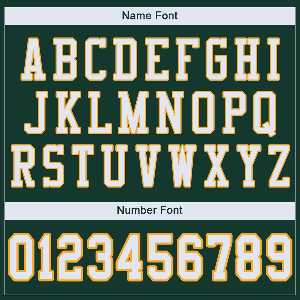 Custom Green White-Gold Mesh Authentic Football Jersey view 5
