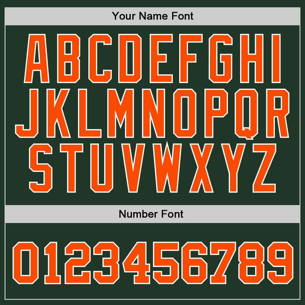 Custom Stitched Green Orange-White Sports Pullover Sweatshirt Hoodie view 5