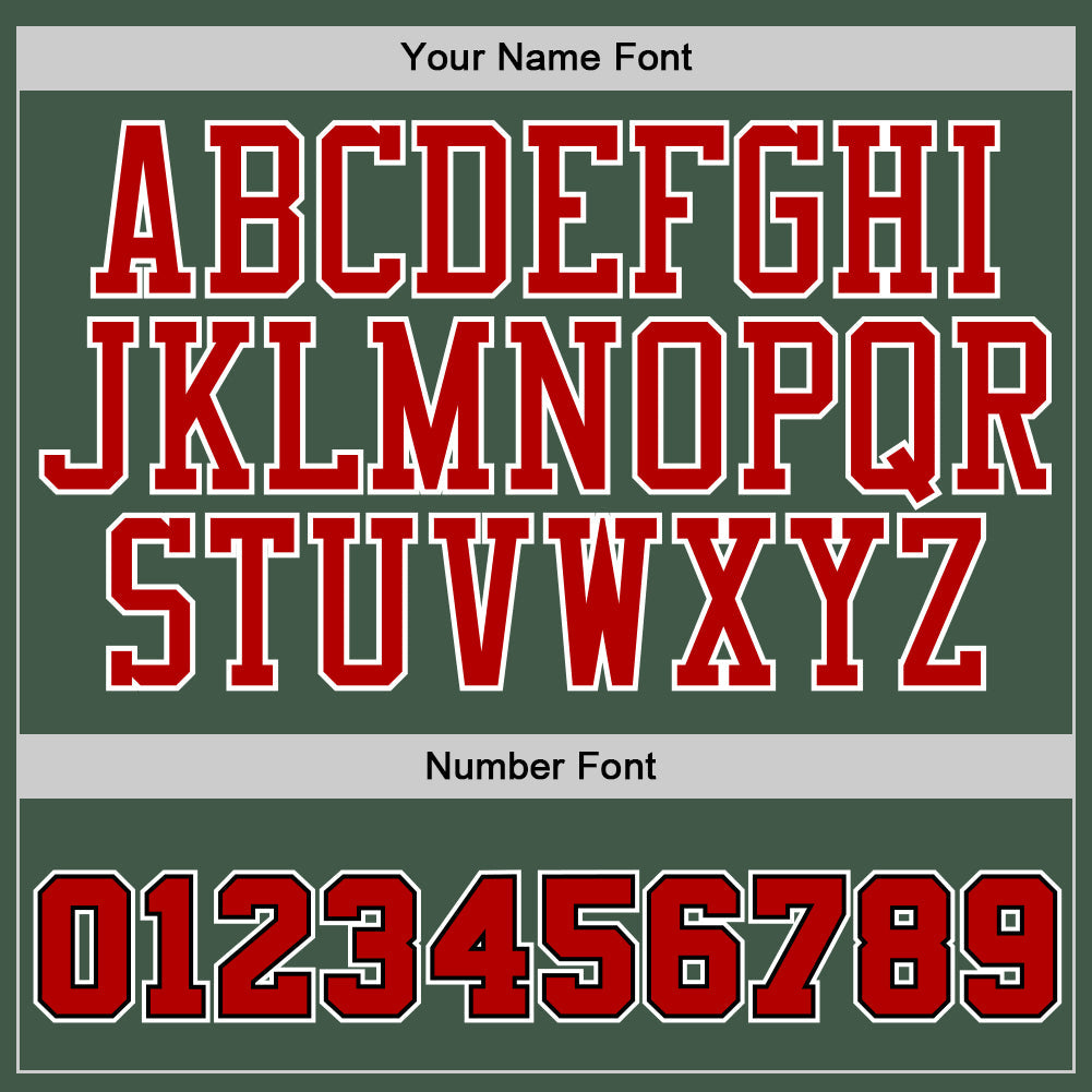 Custom Stitched Green Red-Black Sports Pullover Sweatshirt Hoodie view 5