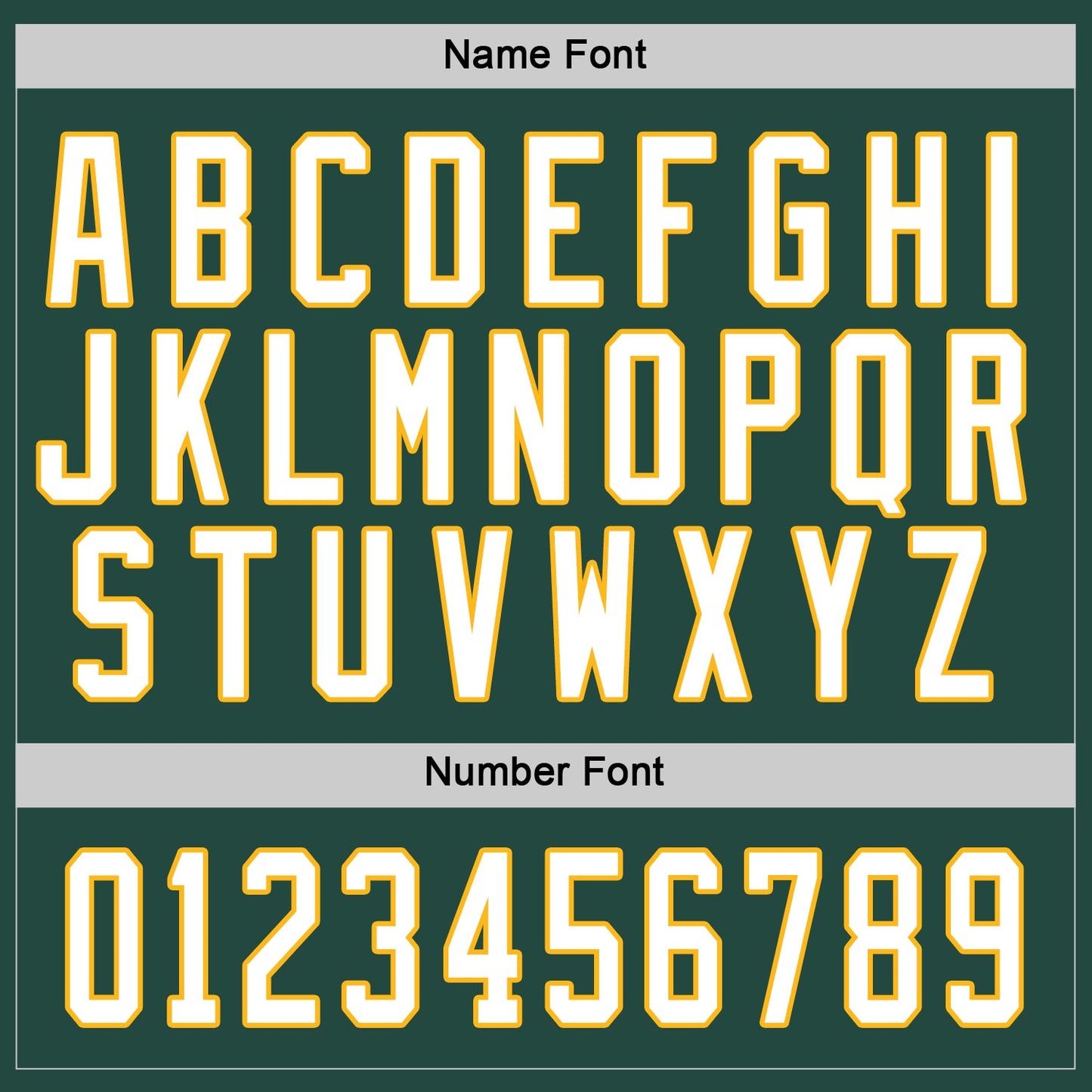 Custom Green White-Gold Hockey Jersey view 3