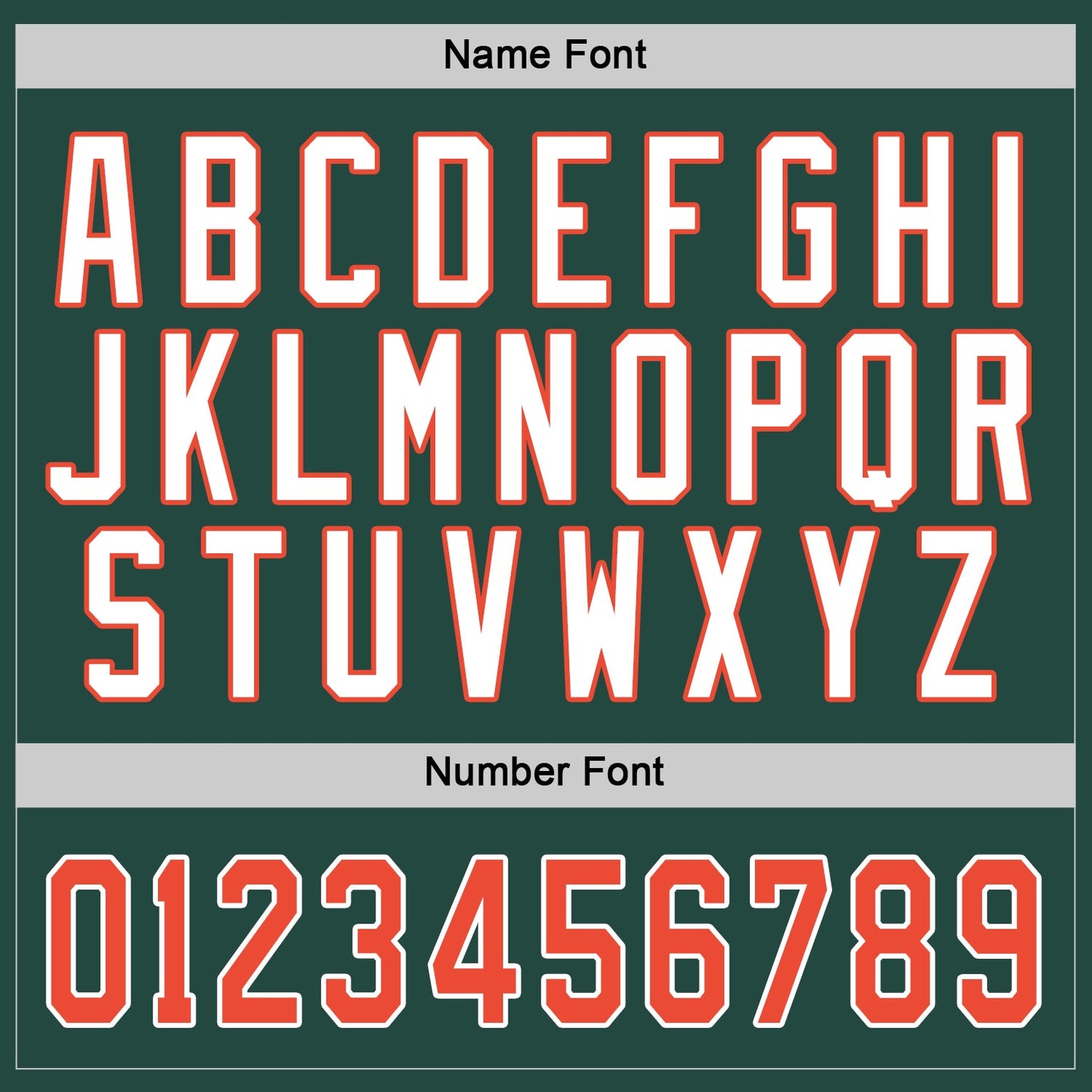 Custom Green Orange-White Hockey Jersey view 3