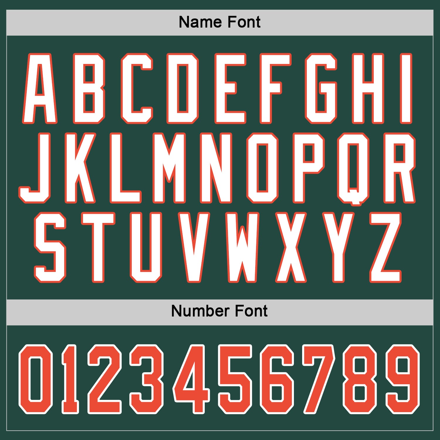 Custom Green Orange-White Hockey Jersey view 3