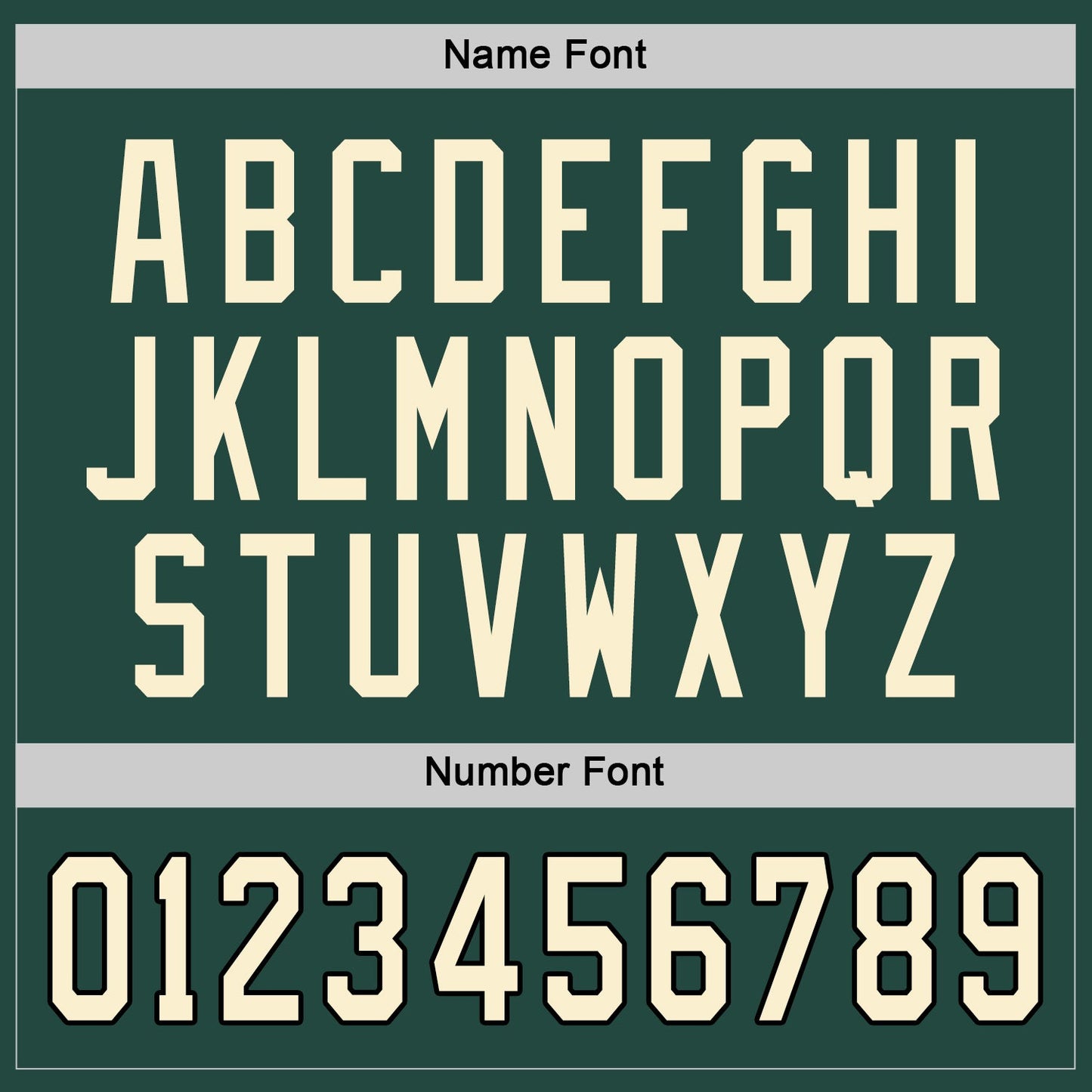 Custom Green Cream-Black Hockey Jersey view 3