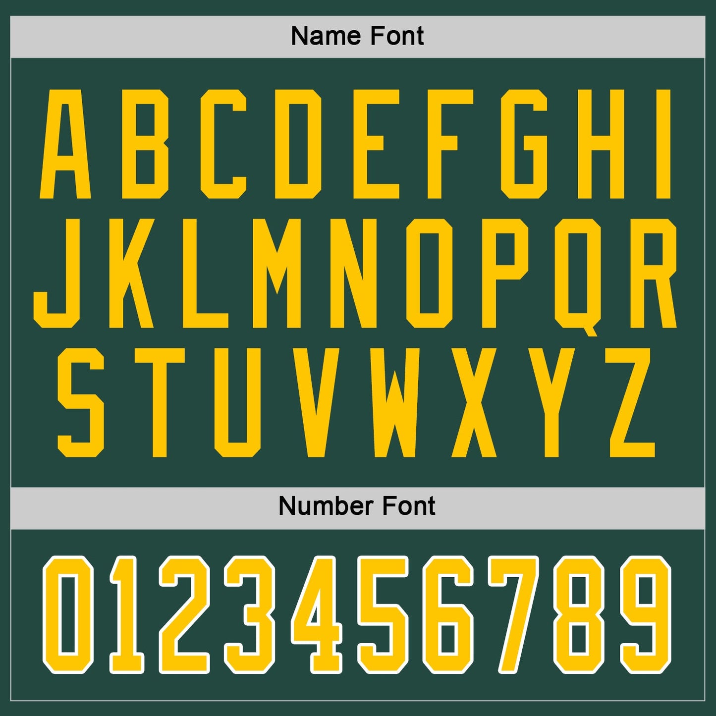 Custom Green Gold-White Hockey Jersey view 3