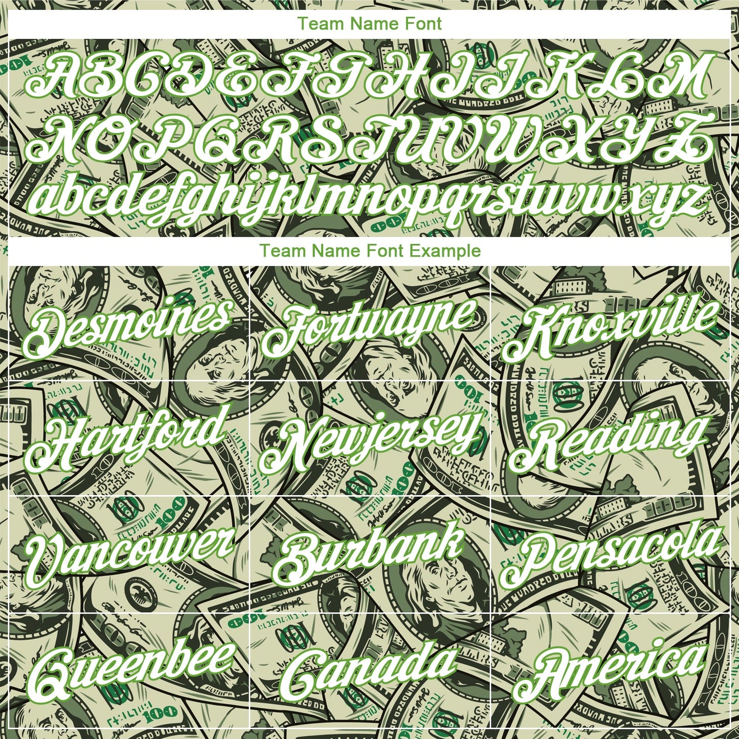 Custom Stitched Green Neon Green-White 3D Pattern Design Dollar Sports Pullover Sweatshirt Hoodie view 3