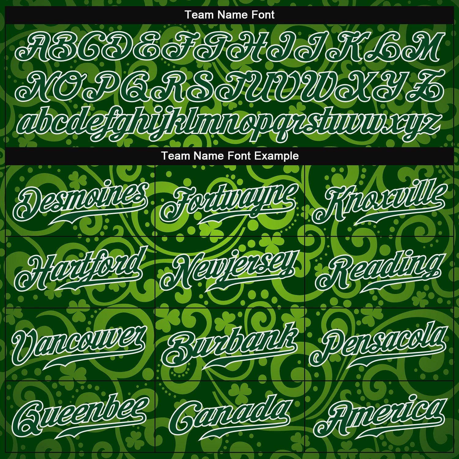 Custom Green Green-White 3D Pattern Design Authentic St. Patrick's Day Baseball Jersey view 4