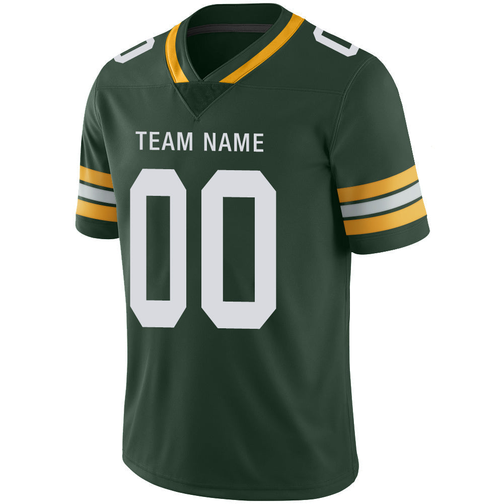 Custom GB.Packers Stitched American Football Jerseys Personalize Birthday Gifts Green Jersey view 4