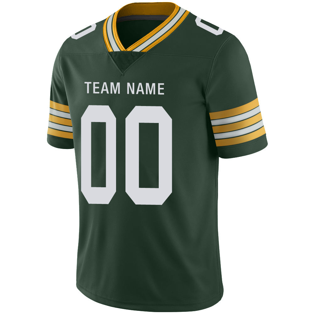 Custom GB.Packers Stitched American Football Jerseys Personalize Birthday Gifts Green Jersey view 4