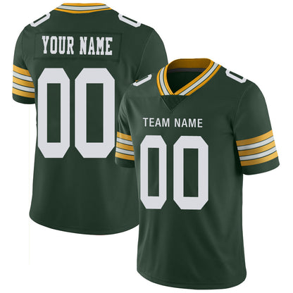 Custom GB.Packers Stitched American Football Jerseys Personalize Birthday Gifts Green Jersey - Main View