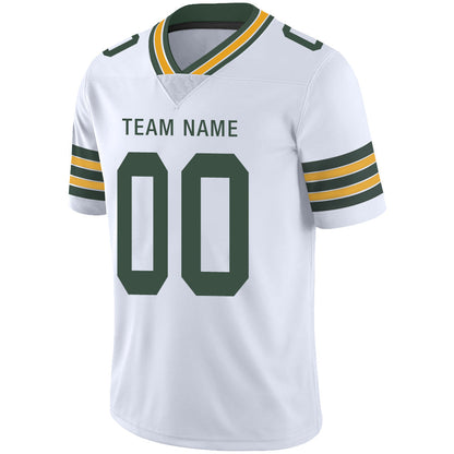 Custom GB.Packers Stitched American Football Jerseys Personalize Birthday Gifts White Jersey view 4