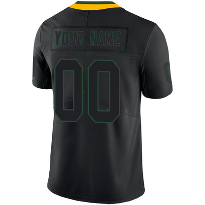 Custom GB.Packers Stitched American Football Jerseys Personalize Birthday Gifts Black Jersey view 3