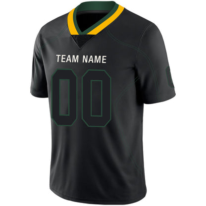 Custom GB.Packers Stitched American Football Jerseys Personalize Birthday Gifts Black Jersey view 4