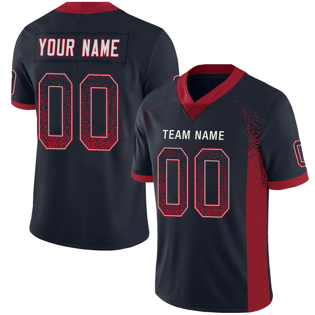 Custom H.Texans Stitched American Football Jerseys Personalize Birthday Gifts Black Jersey - Main View