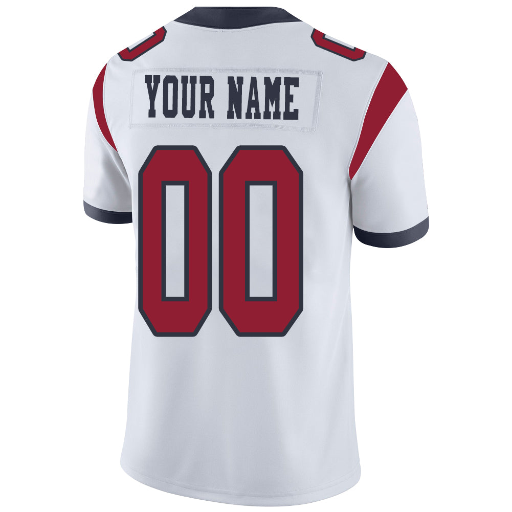 Custom H.Texans Stitched American Football Jerseys Personalize Birthday Gifts White Jersey view 3