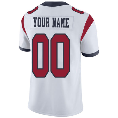 Custom H.Texans Stitched American Football Jerseys Personalize Birthday Gifts White Jersey view 3