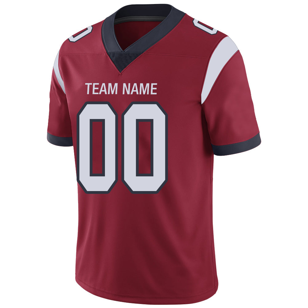 Custom H.Texans Stitched American Football Jerseys Personalize Birthday Gifts Red Jersey view 4