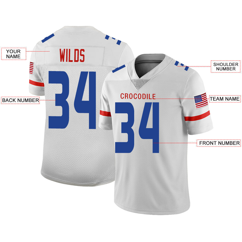 Custom H.Texans Stitched American Football Jerseys Personalize Birthday Gifts White Jersey view 2