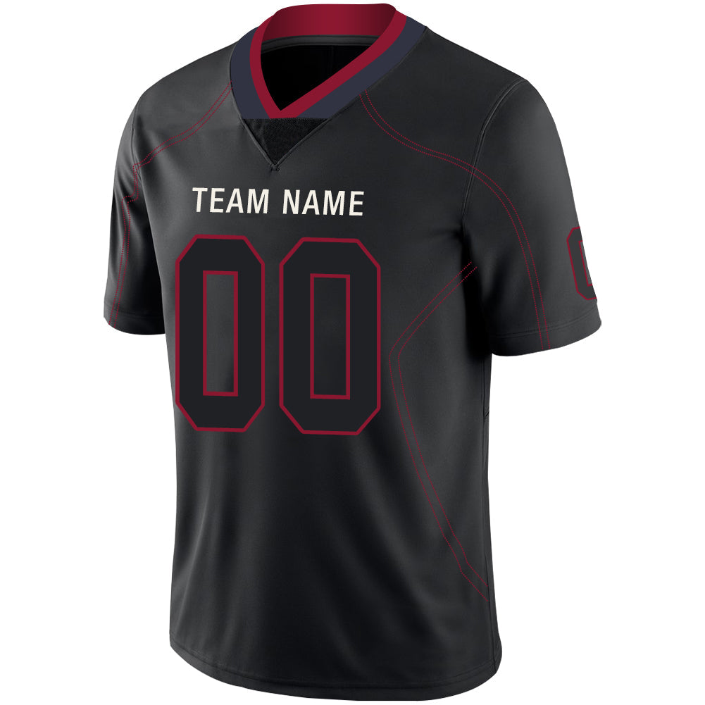 Custom H.Texans Stitched American Football Jerseys Personalize Birthday Gifts Black Jersey view 4