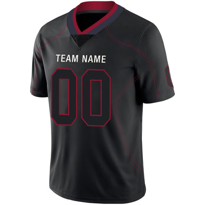 Custom H.Texans Stitched American Football Jerseys Personalize Birthday Gifts Black Jersey view 4
