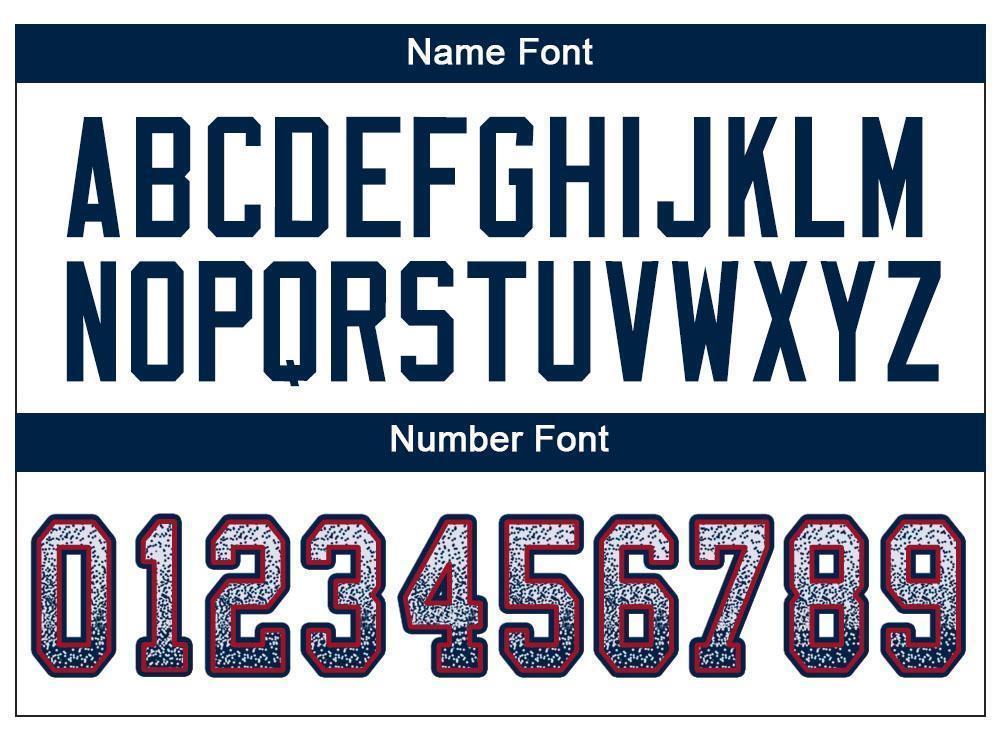 Custom White Navy-Red Drift Fashion Football Jersey view 4