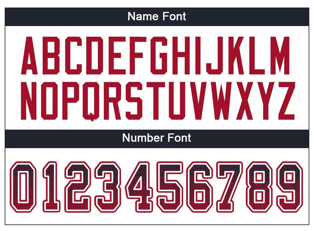 Custom Navy Red-White Drift Fashion Football Jersey view 4