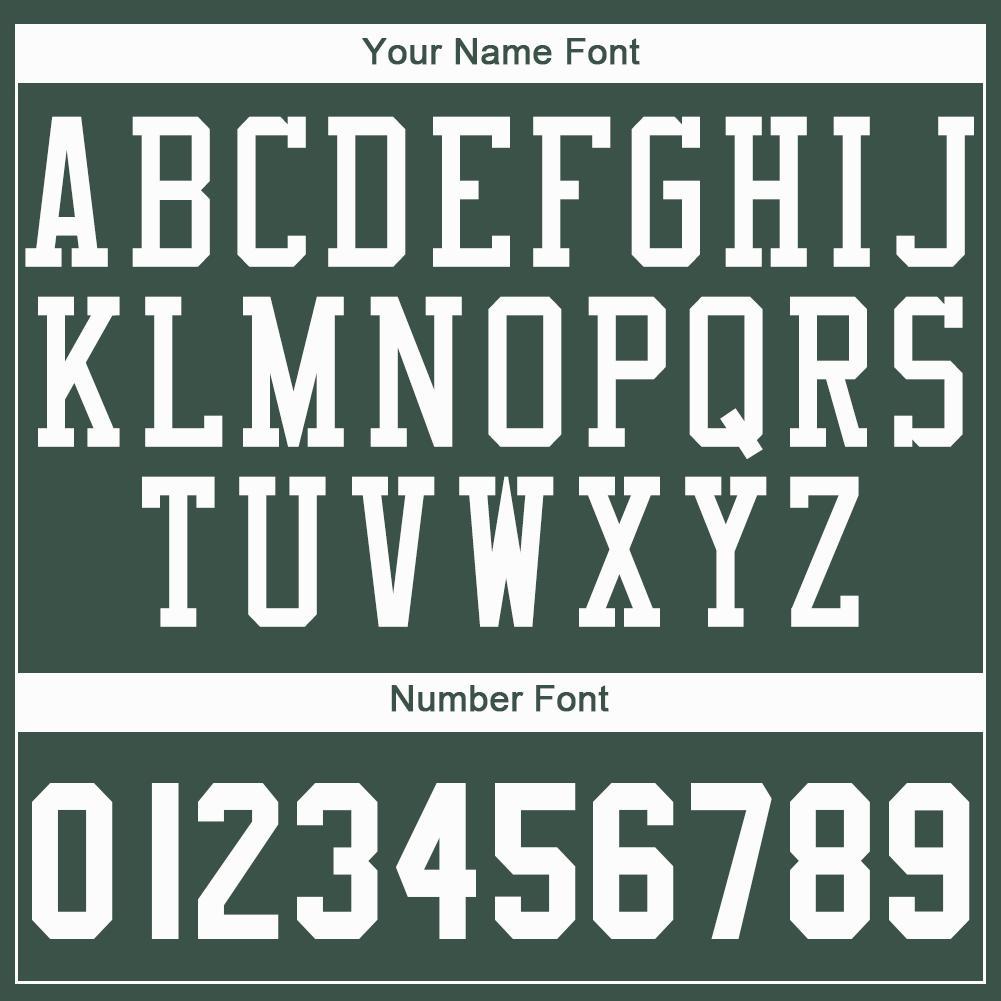 Custom Hunter Green White Round Neck Basketball Jersey view 3