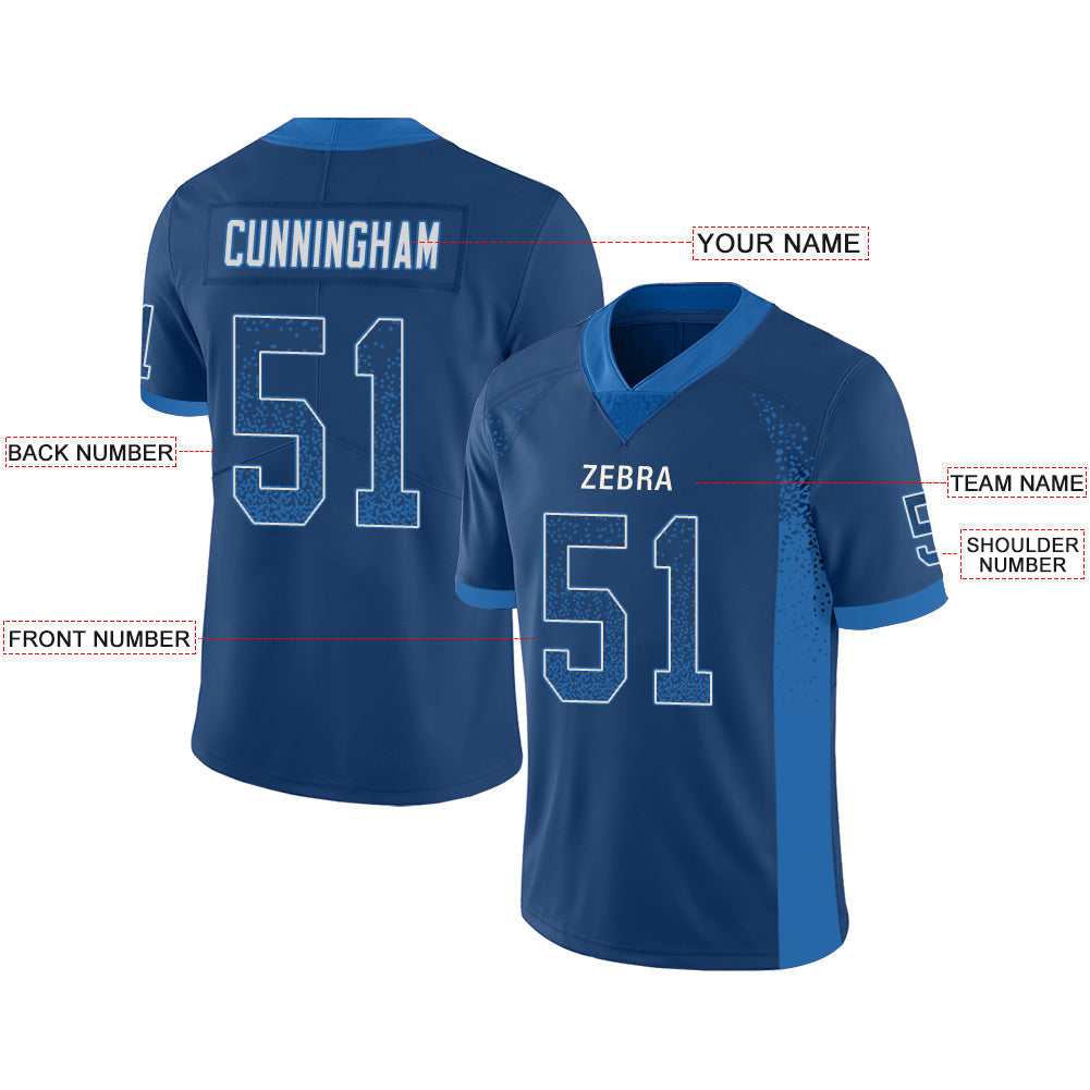 Custom IN.Colts Stitched American Football Jerseys Personalize Birthday Gifts Blue Jersey view 2