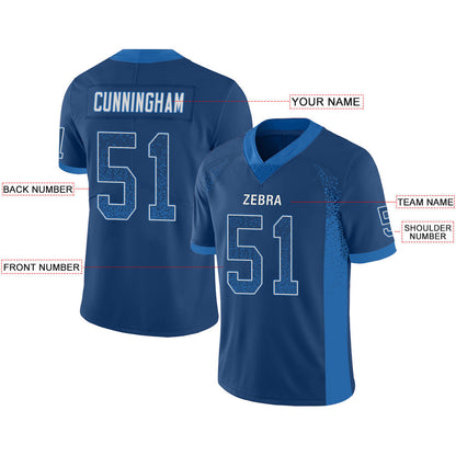 Custom IN.Colts Stitched American Football Jerseys Personalize Birthday Gifts Blue Jersey view 2