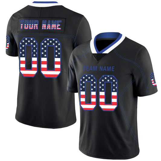Custom IN.Colts Stitched American Football Jerseys Personalize Birthday Gifts Black Jersey - Main View