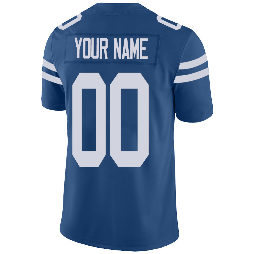 Custom IN.Colts Stitched American Football Jerseys Personalize Birthday Gifts Blue Jersey view 3