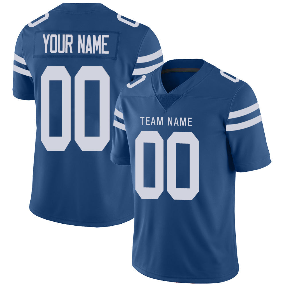 Custom IN.Colts Stitched American Football Jerseys Personalize Birthday Gifts Blue Jersey - Main View