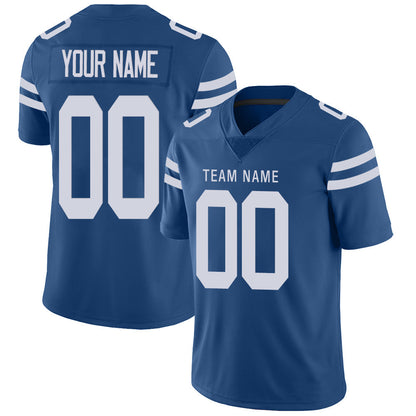 Custom IN.Colts Stitched American Football Jerseys Personalize Birthday Gifts Blue Jersey - Main View