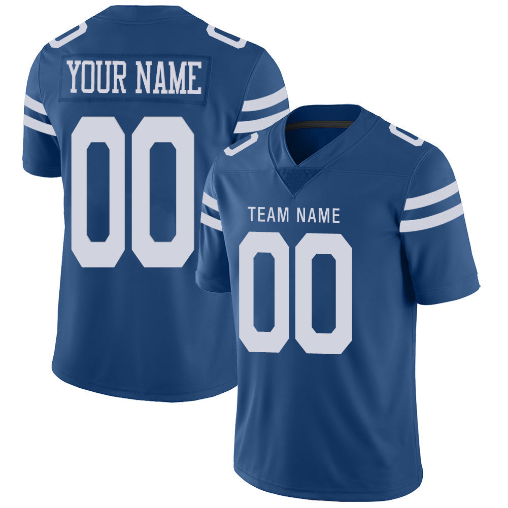 Custom IN.Colts Stitched American Football Jerseys Personalize Birthday Gifts Blue Jersey - Main View