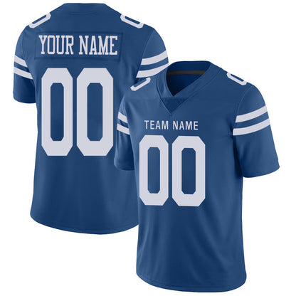 Custom IN.Colts Stitched American Football Jerseys Personalize Birthday Gifts Blue Jersey - Main View