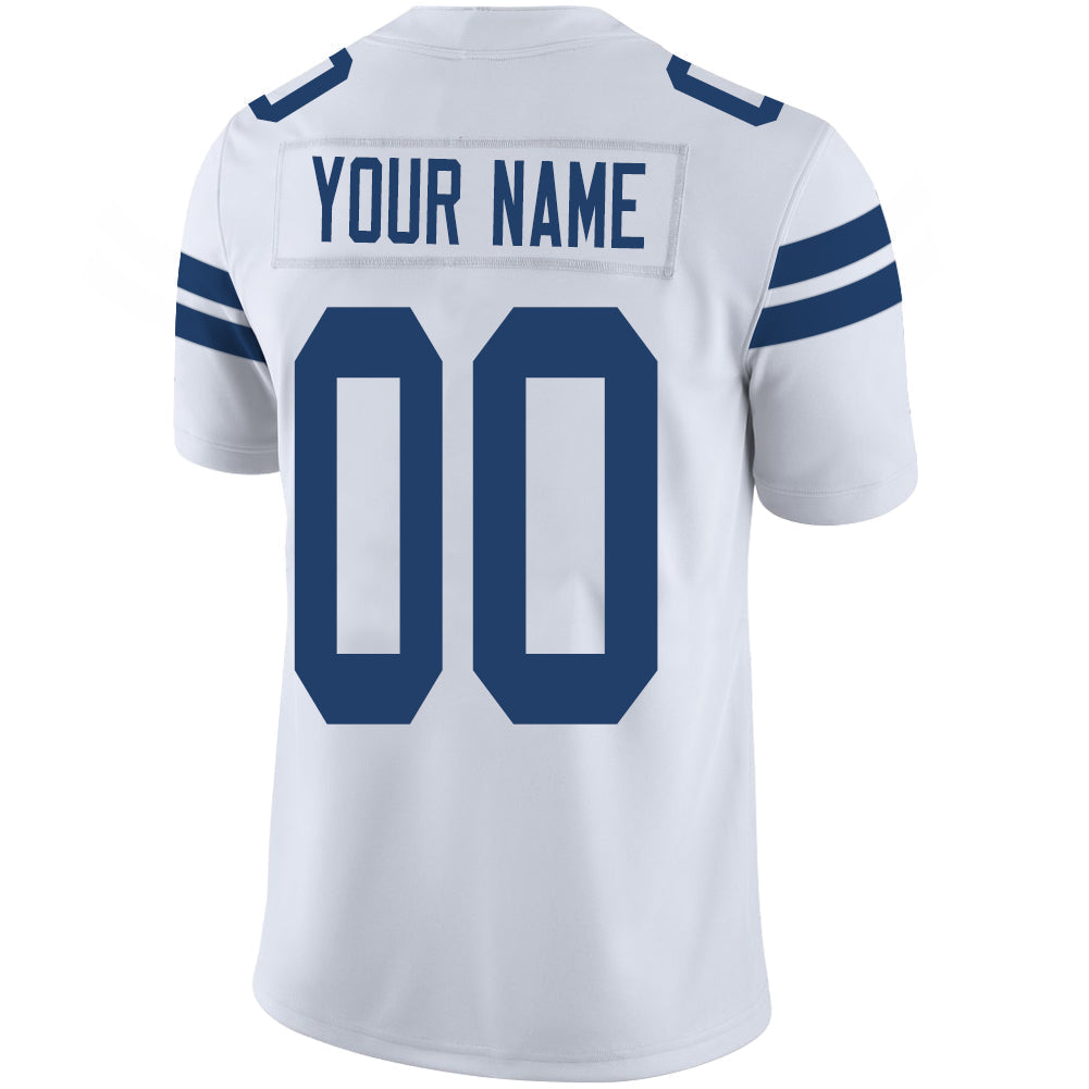 Custom IN.Colts Stitched American Football Jerseys Personalize Birthday Gifts White Jersey view 3