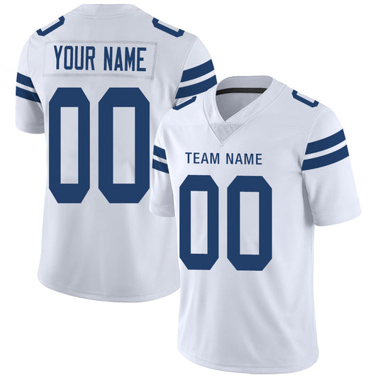 Custom IN.Colts Stitched American Football Jerseys Personalize Birthday Gifts White Jersey - Main View