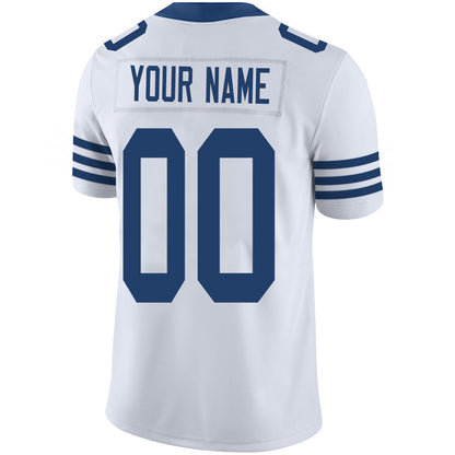 Custom IN.Colts Stitched American Football Jerseys Personalize Birthday Gifts White Jersey view 3