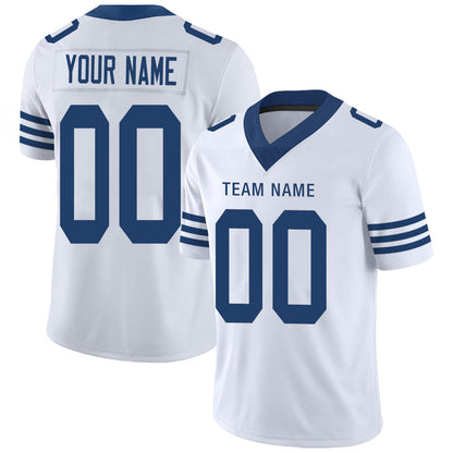 Custom IN.Colts Stitched American Football Jerseys Personalize Birthday Gifts White Jersey - Main View