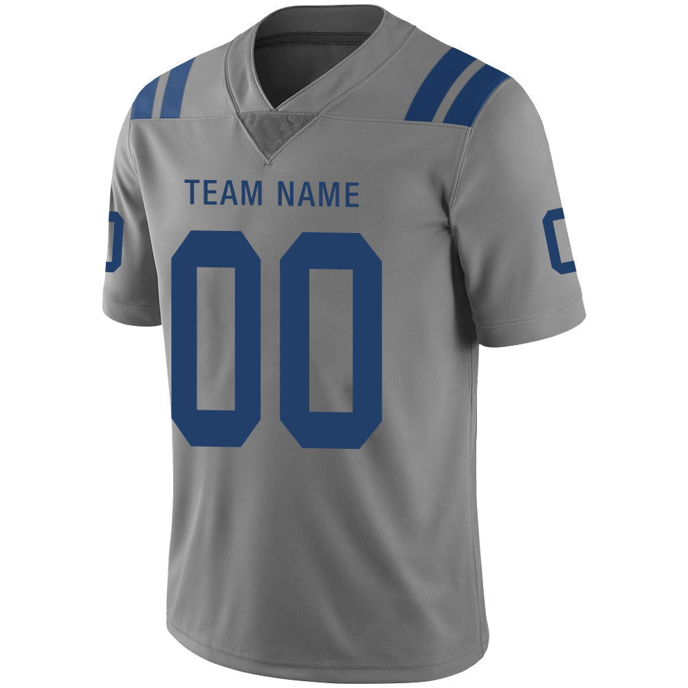 Custom IN.Colts Stitched American Football Jerseys Personalize Birthday Gifts Grey Jersey view 4