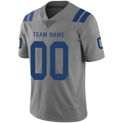 Custom IN.Colts Stitched American Football Jerseys Personalize Birthday Gifts Grey Jersey view 4