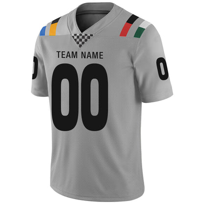 Custom IN.Colts Stitched American Football Jerseys Personalize Birthday Gifts Grey Jersey view 4