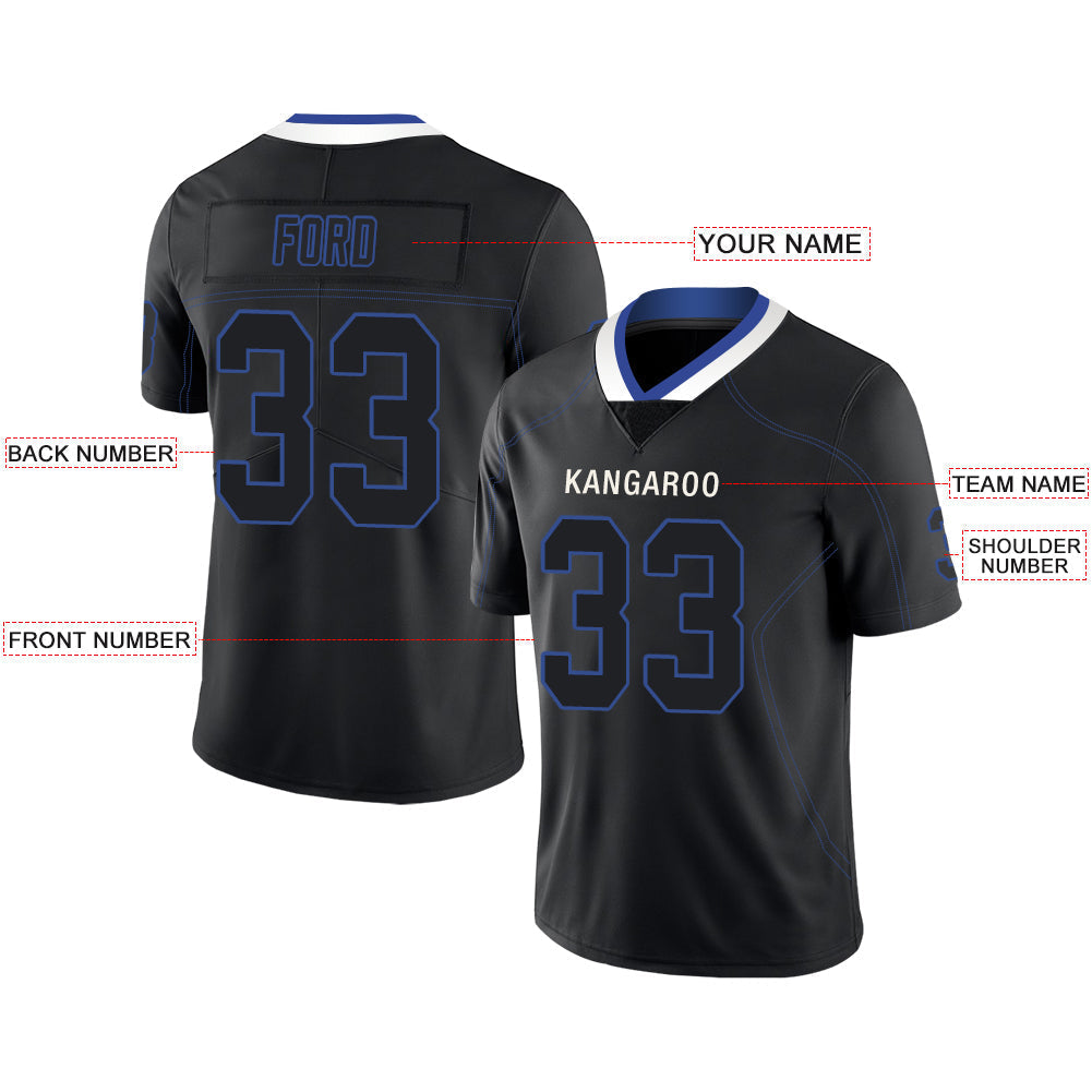 Custom IN.Colts Stitched American Football Jerseys Personalize Birthday Gifts Black Jersey view 2