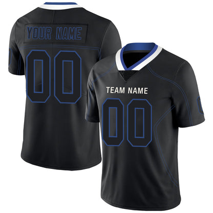 Custom IN.Colts Stitched American Football Jerseys Personalize Birthday Gifts Black Jersey - Main View