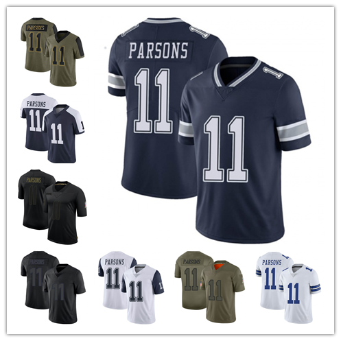 Mens Number 11 Micah Parsons D.Cowboy Limited Stitched Jerseys - Main View